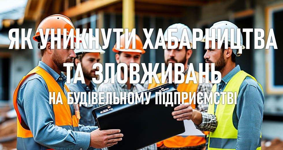 Як уникнути хабарництва та зловживань на будівельному підприємстві