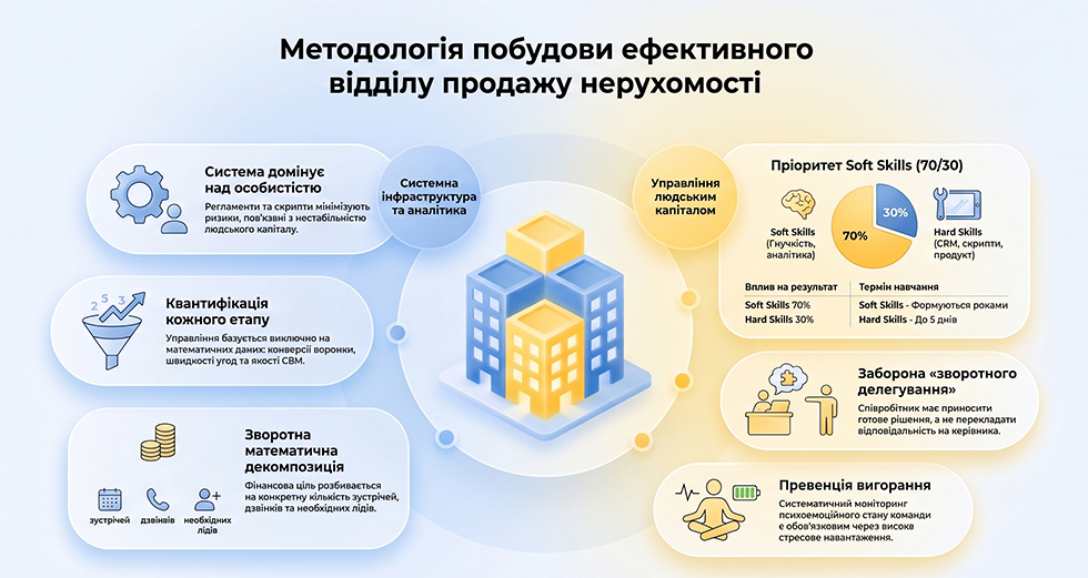 Методологія побудови відділу продажу нерухомості: Науково-практичний підхід