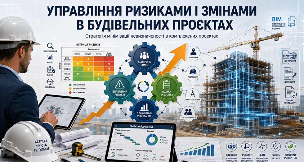 Управління ризиками і змінами в будівельних проектах